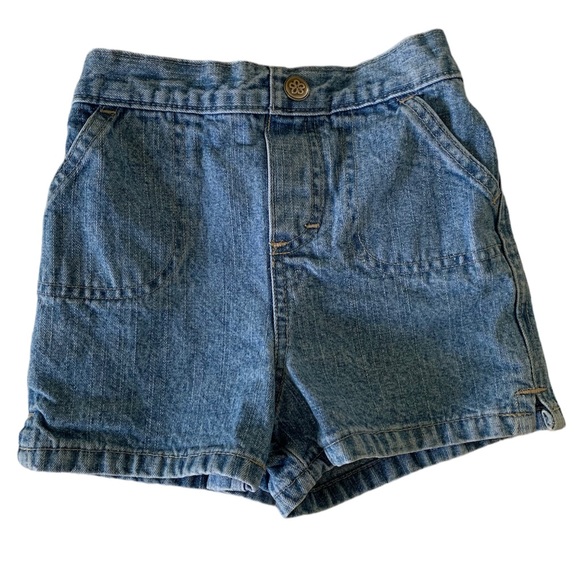 Circo Shorts Jean Flat Front Pull Up Lightweight Soft Cotton Blue Girls Size 5T - Picture 1 of 10